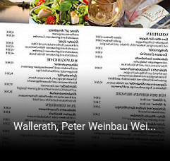 Jetzt bei Wallerath, Peter Weinbau Weinversand Weingut einen Tisch reservieren
