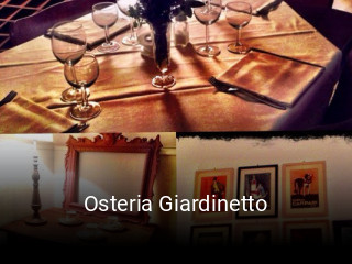 Jetzt bei Osteria Giardinetto einen Tisch reservieren