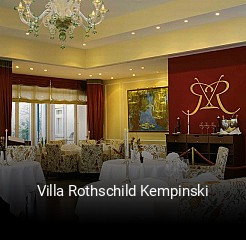 Jetzt bei Villa Rothschild Kempinski einen Tisch reservieren