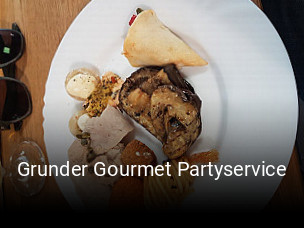 Grunder Gourmet Partyservice tisch reservieren