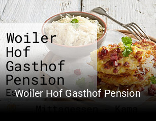Woiler Hof Gasthof Pension tisch buchen