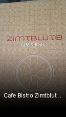 Cafe Bistro Zimtblute online reservieren