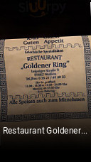 Jetzt bei Restaurant Goldener Ring einen Tisch reservieren
