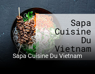 Sapa Cuisine Du Vietnam tisch buchen