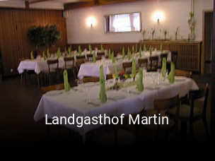 Jetzt bei Landgasthof Martin einen Tisch reservieren