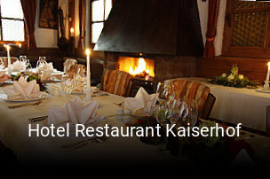Hotel Restaurant Kaiserhof reservieren