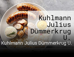 Jetzt bei Kuhlmann Julius Dümmerkrug U. einen Tisch reservieren