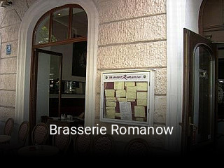 Jetzt bei Brasserie Romanow einen Tisch reservieren