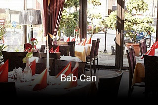 Jetzt bei Bab Can einen Tisch reservieren