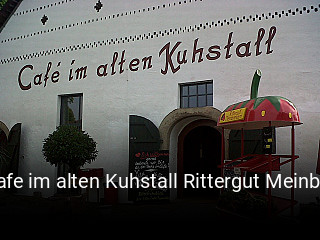 Cafe im alten Kuhstall Rittergut Meinbrexen tisch buchen
