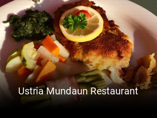 Ustria Mundaun Restaurant tisch reservieren