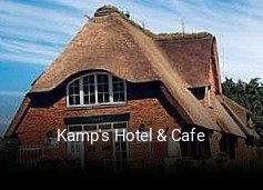 Jetzt bei Kamp's Hotel & Cafe einen Tisch reservieren