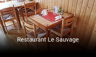 Restaurant Le Sauvage tisch buchen
