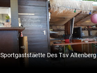 Sportgaststaette Des Tsv Altenberg online reservieren