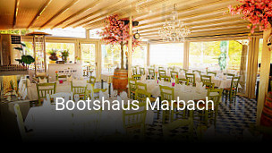 Bootshaus Marbach tisch reservieren