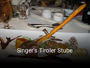 Jetzt bei Singer's Tiroler Stube einen Tisch reservieren