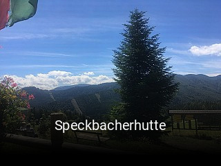 Speckbacherhutte tisch buchen