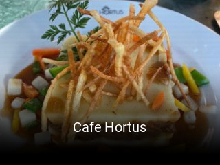 Jetzt bei Cafe Hortus einen Tisch reservieren