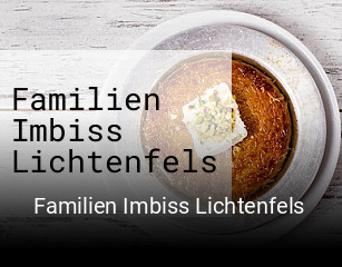 Familien Imbiss Lichtenfels tisch buchen