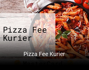 Pizza Fee Kurier online reservieren