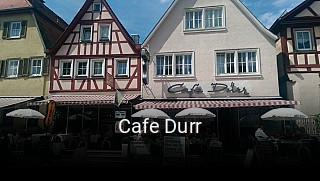 Jetzt bei Cafe Durr einen Tisch reservieren