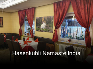 Hasenkühli Namaste India tisch reservieren