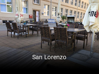 Jetzt bei San Lorenzo einen Tisch reservieren