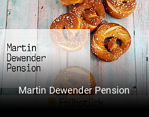 Martin Dewender Pension tisch reservieren
