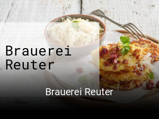 Brauerei Reuter tisch reservieren
