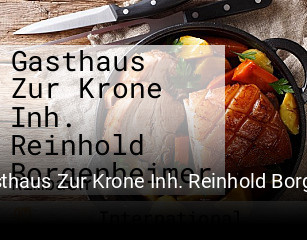 Gasthaus Zur Krone Inh. Reinhold Borgenheimer online reservieren