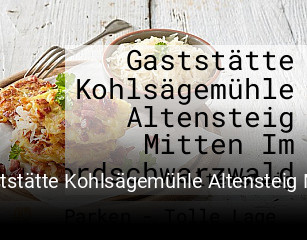 Gaststätte Kohlsägemühle Altensteig Mitten Im Nordschwarzwald online reservieren