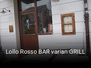 Jetzt bei Lollo Rosso BAR varian GRILL einen Tisch reservieren