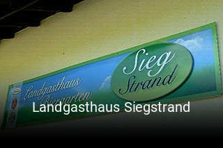 Landgasthaus Siegstrand online reservieren