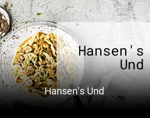 Hansen's Und online reservieren