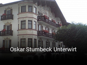 Oskar Stumbeck Unterwirt reservieren