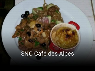 Jetzt bei SNC Café des Alpes einen Tisch reservieren