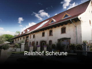 Rainhof Scheune tisch buchen