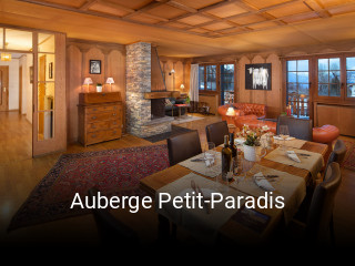 Jetzt bei Auberge Petit-Paradis einen Tisch reservieren