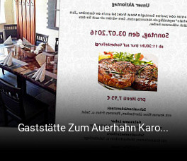Gaststätte Zum Auerhahn Karolas Partyservice online reservieren