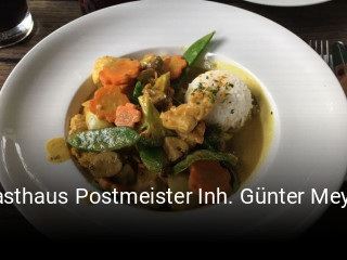 Jetzt bei Gasthaus Postmeister Inh. Günter Meyer einen Tisch reservieren