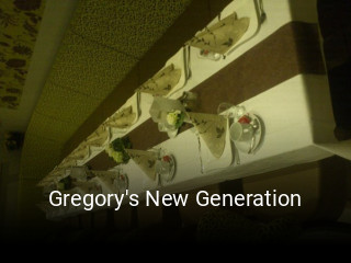 Gregory's New Generation tisch reservieren
