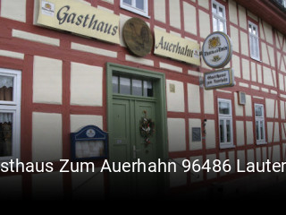 Gasthaus Zum Auerhahn 96486 Lautertal online reservieren