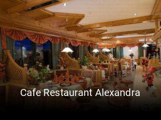 Jetzt bei Cafe Restaurant Alexandra einen Tisch reservieren