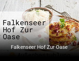 Falkenseer Hof Zur Oase tisch reservieren