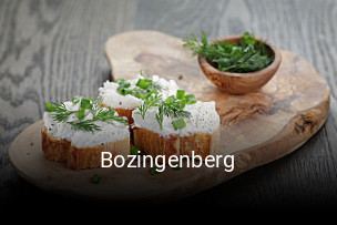 Jetzt bei Bozingenberg einen Tisch reservieren