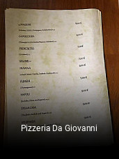 Pizzeria Da Giovanni online reservieren
