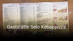 Jetzt bei Gaststätte Selo Kebappizza einen Tisch reservieren