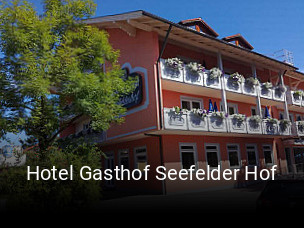 Hotel Gasthof Seefelder Hof tisch buchen