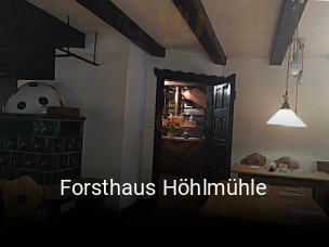 Jetzt bei Forsthaus Höhlmühle einen Tisch reservieren