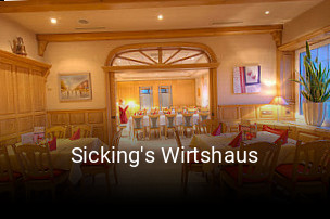 Sicking's Wirtshaus online reservieren